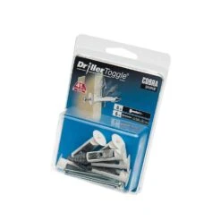 Cobra M4 DrillerToggle Plasterboard Wall Anchor 50mm White Pack Of 6