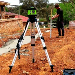 Imex E60 Cordless Rotating Laser Level Kit With Staff & Tripod -Tools Shop 5. e60 application 1