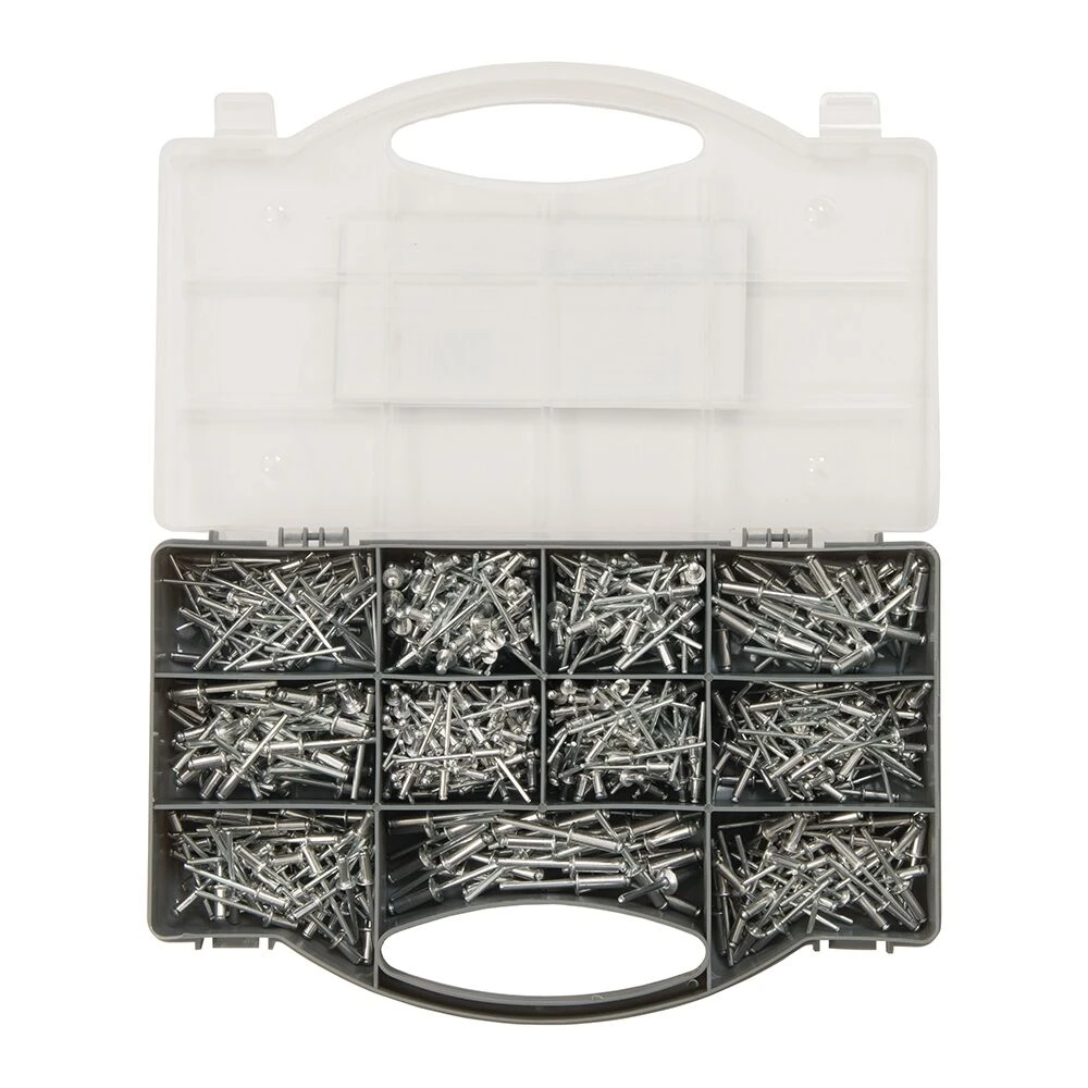 Fixman Pop Rivet Assortment With Storage Case 650 Pieces 1 Fixman Pop Rivet Assortment With Storage Case 650 Pieces