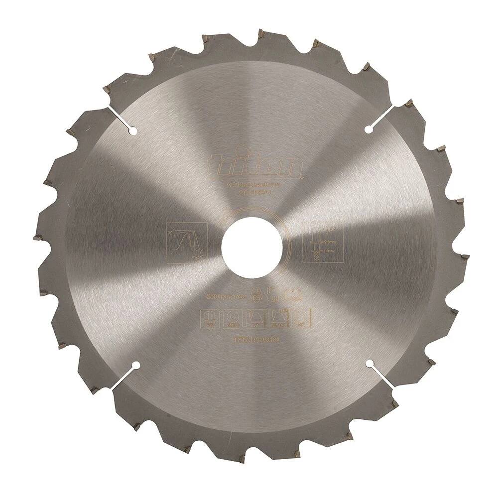 Triton Tungsten Carbide Woodworking Saw Blade - 216 X 30mm 24T 1 Triton Tungsten Carbide Woodworking Saw Blade - 216 X 30mm 24T