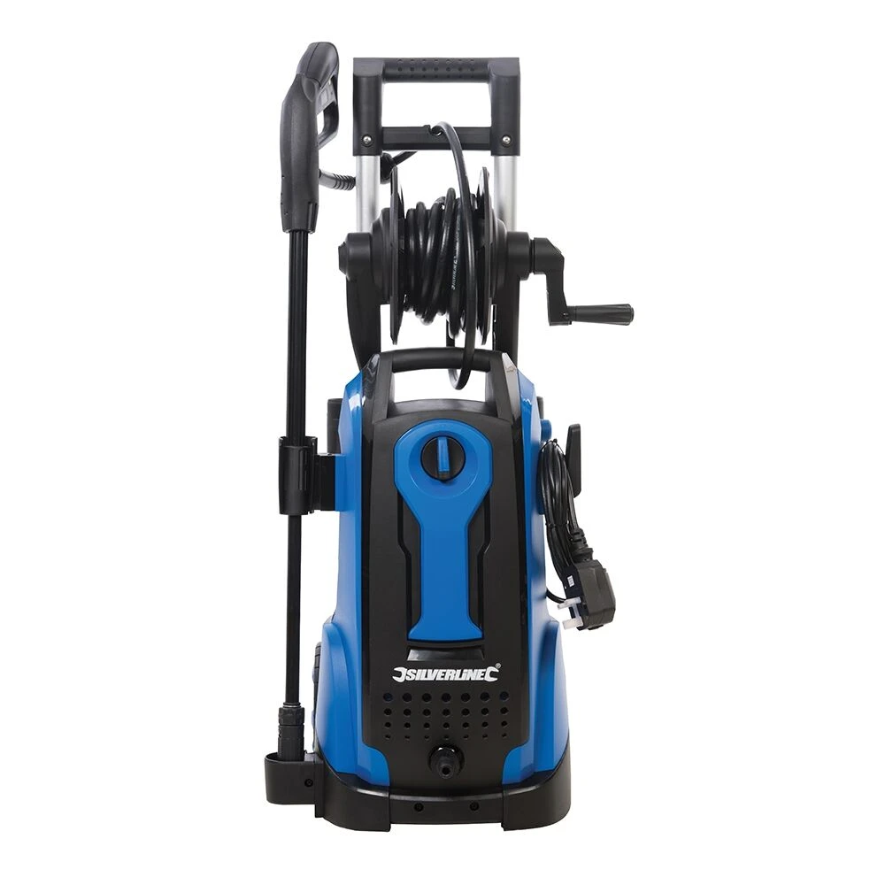 Silverline Air-Cooled Portable Pressure Washer Electric 240v 2100W 165Bar 1 Silverline Air-Cooled Portable Pressure Washer Electric 240v 2100W 165Bar