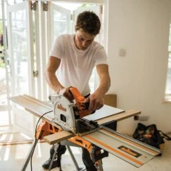 Triton TTS1400 1400W Plunge Track Saw With Fast Blade Change & Soft Grip Handles -Tools Shop 950638 eninswnm4