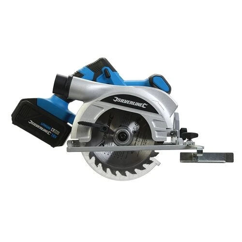 Silverline Cordless 18v Circular Saw 150mm With Battery 2 Silverline Cordless 18v Circular Saw 150mm With Battery - Image 2
