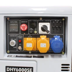 Hyundai DHY6000SE Silent Long Run Diesel Generator 5.2kW/6.5kVA -Tools Shop DHY6000SE 02