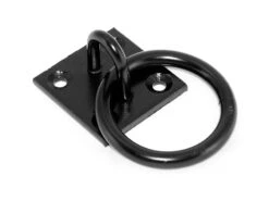 Faithfull Chain Hook Ring On Plate Black Japanned