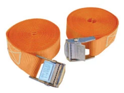 Faithfull Cam Buckle Tie Down Straps 5m X 25mm 100kg