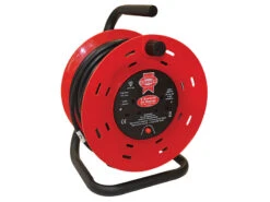 Faithfull Open Drum 25mtr Cable Extension Reel 240v/13a -Tools Shop FPPCR25M B