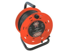 Faithfull Open Drum 50mtr Cable Extension Reel 240v/13a
