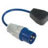 Faithfull Fly Lead Adaptor 16amp Plug & 13amp Socket 240v