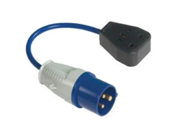 Faithfull Fly Lead Adaptor 16amp Plug & 13amp Socket 240v