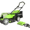 Greenworks G24X2LM41K2X Cordless 48v Lawn Mower 41cm/16in With 2x Batts