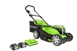 Greenworks G24X2LM41K2X Cordless 48v Lawn Mower 41cm/16in With 2x Batts -Tools Shop GWG24X2LM41K2X 02