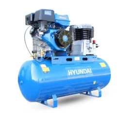 Hyundai HY140200PES Petrol Air Compressor 29cfm Belt Drive 200-Litre With Cast Cylinder