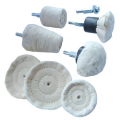 Toolpak Polishing Buffing Mop & Wheel Drill Head Kit Metal/Alloy 8-Piece Set