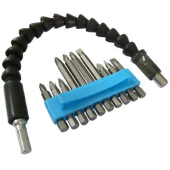 Toolpak Screwdriver Bit Set With Flexi Extension 11-Piece
