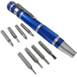 Toolpak Magnetic Precision Screwdriver Bit Set 9-Piece