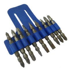 Toolpak Double Ended Screwdriver Bit Set With Belt Clip 9-Piece