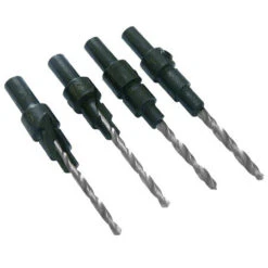 Toolpak Screw & Countersink Wood Drill Bit Set 4 Piece