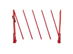 Armorgard Barricade Expandable Concertina Safety Barrier Red & White 2545x300x830mm -Tools Shop bar1 front open 2