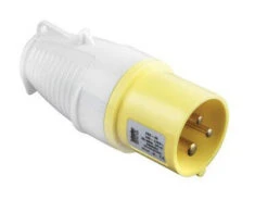 Defender 16amp Industrial Plug Yellow 110v