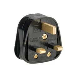 Defender 13amp Black Rubberised Nylon Plug 230v Box Of 10