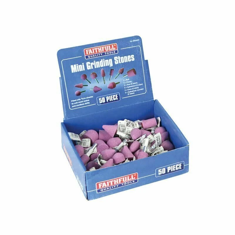 Faithfull Mini Grinding Wheel Set 50 Piece 1 Faithfull Mini Grinding Wheel Set 50 Piece