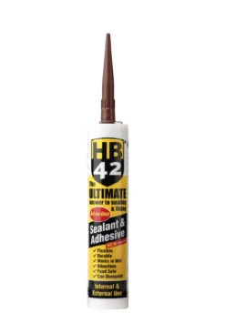 HB42 Ultimate Universal Sealant & Adhesive Brown 310ml Cartridge