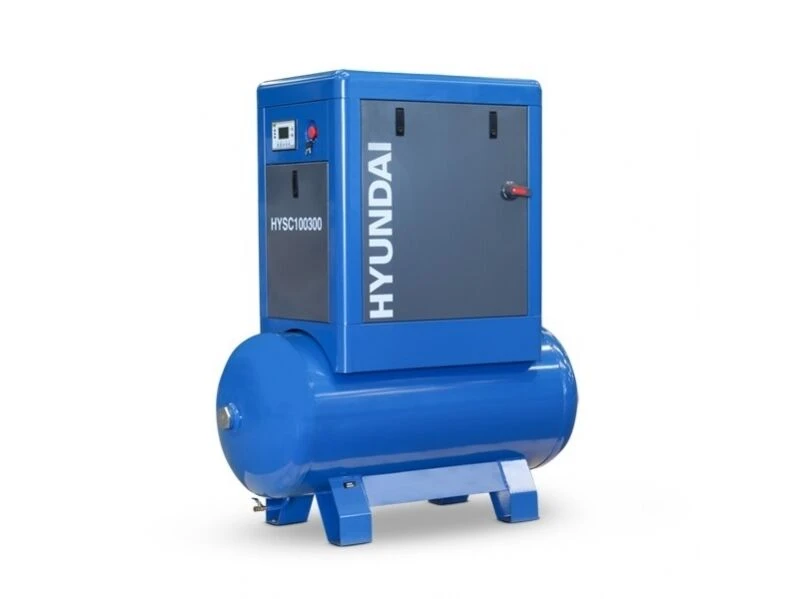 Hyundai HYSC100300 Screw Air Compressor 38cfm 300-Litre 415v 1 Hyundai HYSC100300 Screw Air Compressor 38cfm 300-Litre 415v