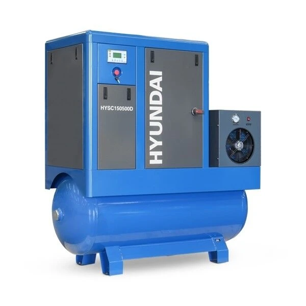 Hyundai HYSC150500D Screw Air Compressor 54cfm 500-Litre 415v 1 Hyundai HYSC150500D Screw Air Compressor 54cfm 500-Litre 415v