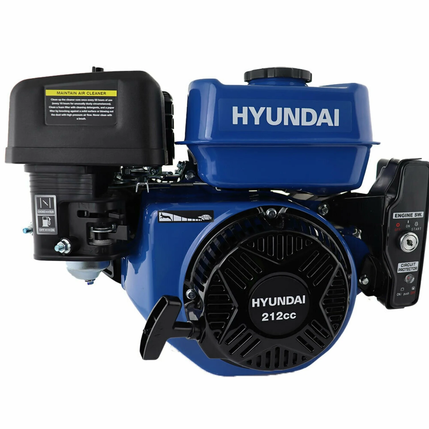 Hyundai IC210PE-19 Straight Shaft 4-Stroke Petrol Engine 212cc Elec Start 3 Hyundai IC210PE-19 Straight Shaft 4-Stroke Petrol Engine 212cc Elec Start - Image 3