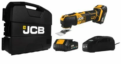 JCB Cordless 18v Multi-Tool With 2x 2.0Ah Li-Ion Batts & Case 1 JCB Cordless 18v Multi-Tool With 2x 2.0Ah Li-Ion Batts & Case