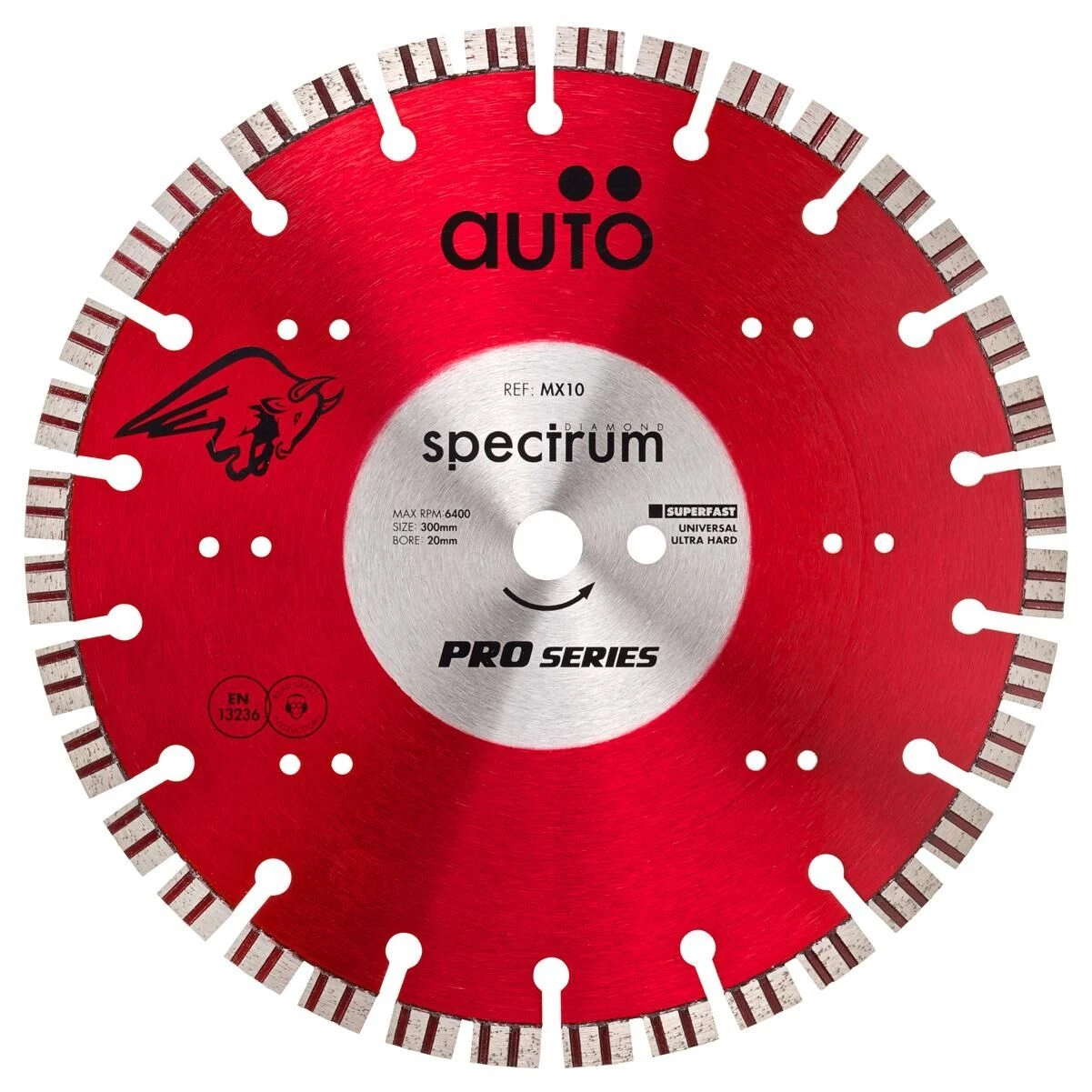 Spectrum MX10 Superfast Pro Universal/ Hard Diamond Blade (Sizes 115mm - 300mm) 1 Spectrum MX10 Superfast Pro Universal/ Hard Diamond Blade (Sizes 115mm - 300mm)