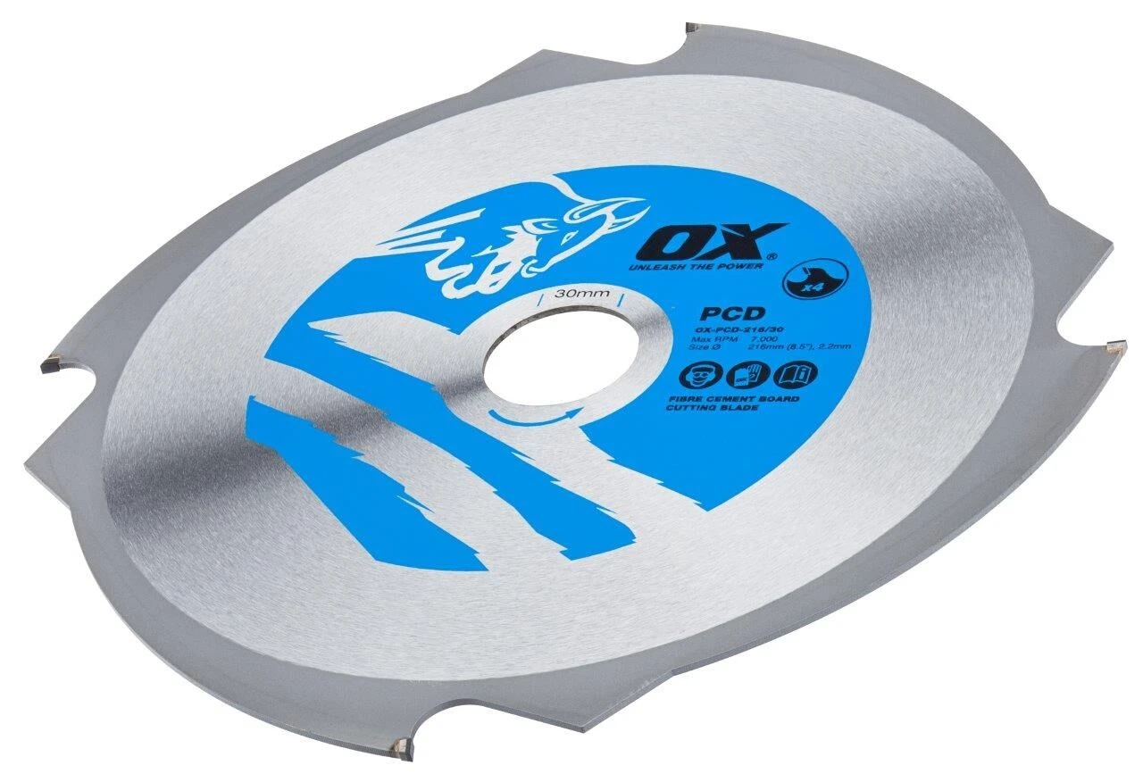 OX PCD Fibre Cement Cutting Circular Saw Blade (Various Sizes) 2 OX PCD Fibre Cement Cutting Circular Saw Blade (Various Sizes) - Image 2