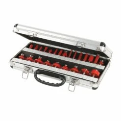 Silverline 1/4in TCT Router Bit Cutter Set 24 Piece