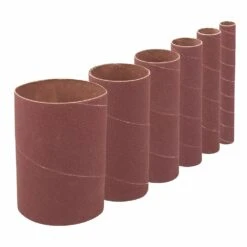 Silverline 114mm Drum & Bobbin Sanding Sleeves Set 6 Piece