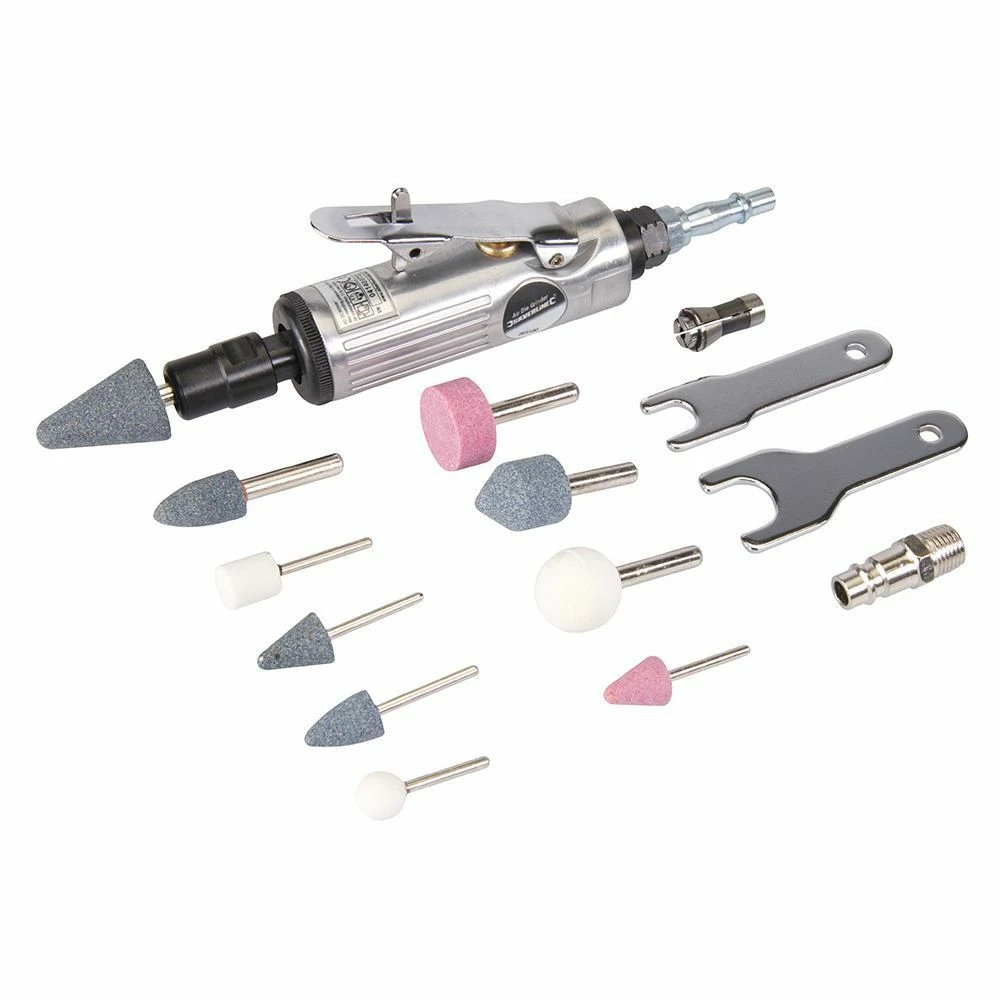 Silverline Air Die Grinder Kit 15 Piece 1 Silverline Air Die Grinder Kit 15 Piece