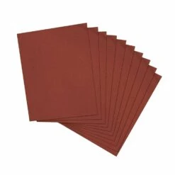 Silverline Emery Cloth Metal Hand Sanding Sheets Pack Of 10 (Various Grits)