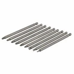 Silverline Extra-Long 150mm Power Screw Bit Set 9 Piece