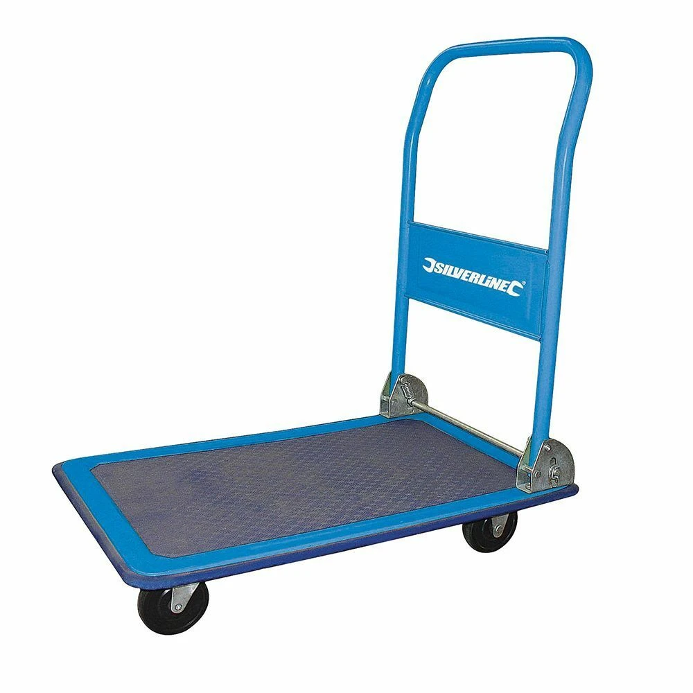 Silverline Folding Platform Truck Trolley 150kg 1 Silverline Folding Platform Truck Trolley 150kg