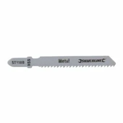 Silverline Jigsaw Blades For Metal Pack Of 5 - Straight Fine Cut - ST118B