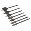 Silverline Plumbers Flat Wood Bit Set 7 Piece