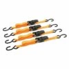 Silverline Rubber-Handled Ratchet Straps PACK OF 4 S-Hook 4m X 25mm 735kg