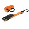 Silverline Rubber-Handled Ratchet Tie Down Strap S-Hook 4.5m X 25mm 800kg