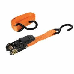 Silverline Rubber-Handled Ratchet Tie Down Strap S-Hook 4.5m X 25mm 800kg