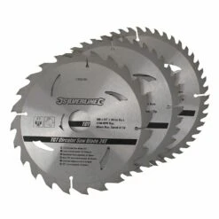Silverline TCT Circular Saw Blade TRIPLE PACK 200 X 30mm (24, 40 & 48 Teeth)